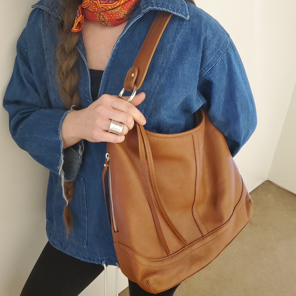 Banana Republic Brown Leather Hobo Bag